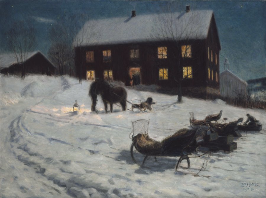 Lars Jorde – Christmas Party, 1896. Norway National Museum of art.