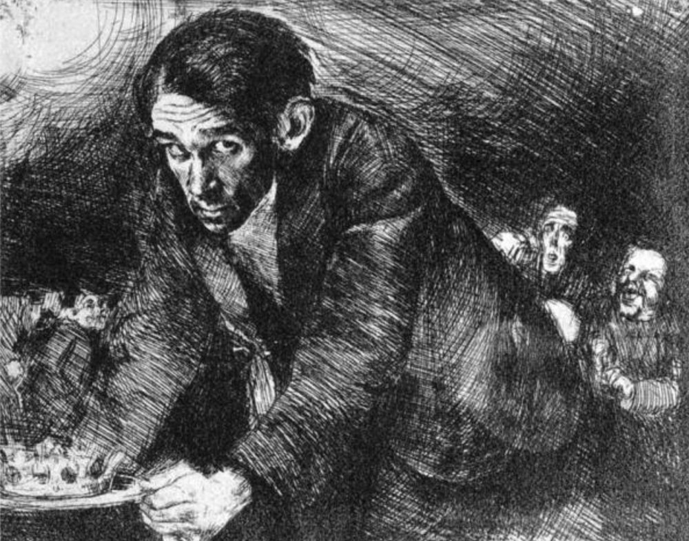 Bruno Schulz Autoportrét, asi 1920 – 1922